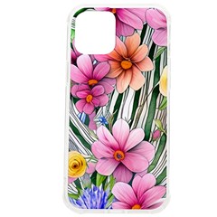 Beautiful Big Blooming Flowers Watercolor Iphone 12 Pro Max Tpu Uv Print Case by GardenOfOphir