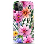 Beautiful Big Blooming Flowers Watercolor iPhone 12 Pro max TPU UV Print Case Front