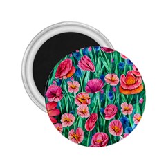 Blossom-filled Watercolor Flowers 2 25  Magnets by GardenOfOphir