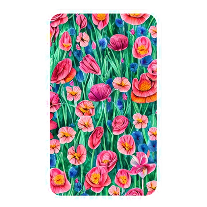 Blossom-filled Watercolor Flowers Memory Card Reader (Rectangular)