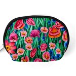 Blossom-filled Watercolor Flowers Accessory Pouch (Medium) Back