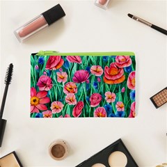 Blossom-filled Watercolor Flowers Cosmetic Bag (xs) by GardenOfOphir