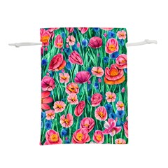 Blossom-filled Watercolor Flowers Lightweight Drawstring Pouch (s) by GardenOfOphir