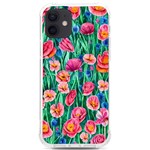 Blossom-filled Watercolor Flowers iPhone 12/12 Pro TPU UV Print Case Front