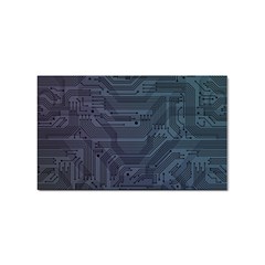 Circuit Board Circuits Mother Board Computer Chip Sticker (rectangular) by Ravend