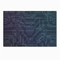 Circuit Board Circuits Mother Board Computer Chip Postcards 5  X 7  (pkg Of 10) by Ravend