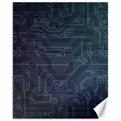 Circuit Board Circuits Mother Board Computer Chip Canvas 16  X 20  by Ravend