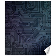 Circuit Board Circuits Mother Board Computer Chip Canvas 20  X 24  by Ravend