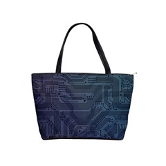 Circuit Board Circuits Mother Board Computer Chip Classic Shoulder Handbag by Ravend