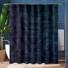 Circuit Board Circuits Mother Board Computer Chip Shower Curtain 60  X 72  (medium)  by Ravend