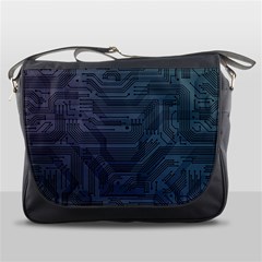 Circuit Board Circuits Mother Board Computer Chip Messenger Bag by Ravend