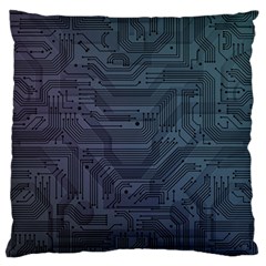 Circuit Board Circuits Mother Board Computer Chip Standard Premium Plush Fleece Cushion Case (one Side) by Ravend