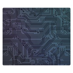 Circuit Board Circuits Mother Board Computer Chip Premium Plush Fleece Blanket (small) by Ravend