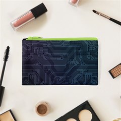 Circuit Board Circuits Mother Board Computer Chip Cosmetic Bag (xs) by Ravend