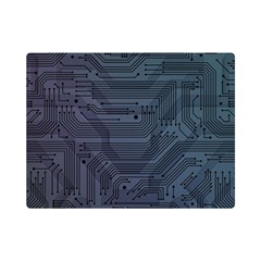 Circuit Board Circuits Mother Board Computer Chip One Side Premium Plush Fleece Blanket (mini) by Ravend