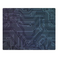 Circuit Board Circuits Mother Board Computer Chip One Side Premium Plush Fleece Blanket (large) by Ravend