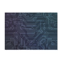 Circuit Board Circuits Mother Board Computer Chip Crystal Sticker (a4)