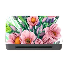 Azure Watercolor Flowers Memory Card Reader With Cf by GardenOfOphir