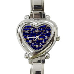 Art Pattern Design Background Graphic Heart Italian Charm Watch by Ravend