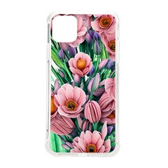 Azure Watercolor Flowers Iphone 11 Pro Max 6 5 Inch Tpu Uv Print Case