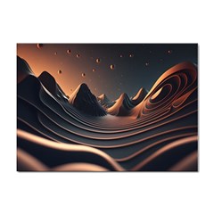 Ai Generated Swirl Space Design Fractal Light Art Sticker A4 (10 Pack) by Ravend