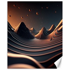 Ai Generated Swirl Space Design Fractal Light Art Canvas 16  X 20  by Ravend