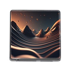 Ai Generated Swirl Space Design Fractal Light Art Memory Card Reader (square 5 Slot)