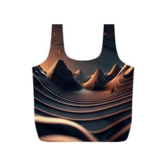 Ai Generated Swirl Space Design Fractal Light Art Full Print Recycle Bag (s) by Ravend