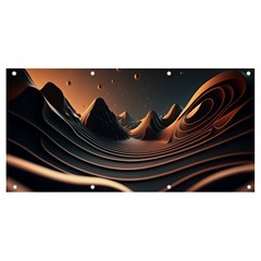 Ai Generated Swirl Space Design Fractal Light Art Banner And Sign 8  X 4 