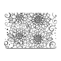 Flowers Template Line Art Pattern Coloring Page Plate Mats by Ravend