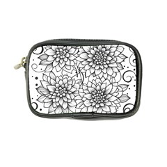 Flowers Template Line Art Pattern Coloring Page Coin Purse by Ravend