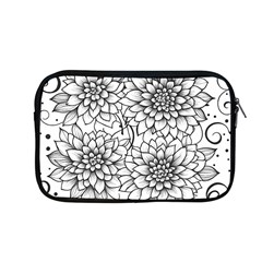 Flowers Template Line Art Pattern Coloring Page Apple Macbook Pro 13  Zipper Case