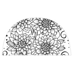 Flowers Template Line Art Pattern Coloring Page Anti Scalding Pot Cap by Ravend