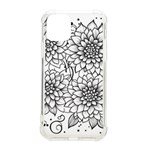 Flowers Template Line Art Pattern Coloring Page iPhone 11 Pro 5.8 Inch TPU UV Print Case Front