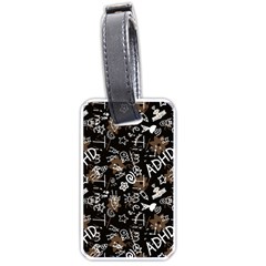 Background Pattern Graphic Beautiful Wallpaper Luggage Tag (one Side) by Ravend