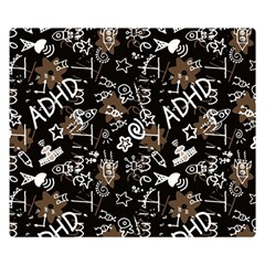 Background Pattern Graphic Beautiful Wallpaper One Side Premium Plush Fleece Blanket (small)