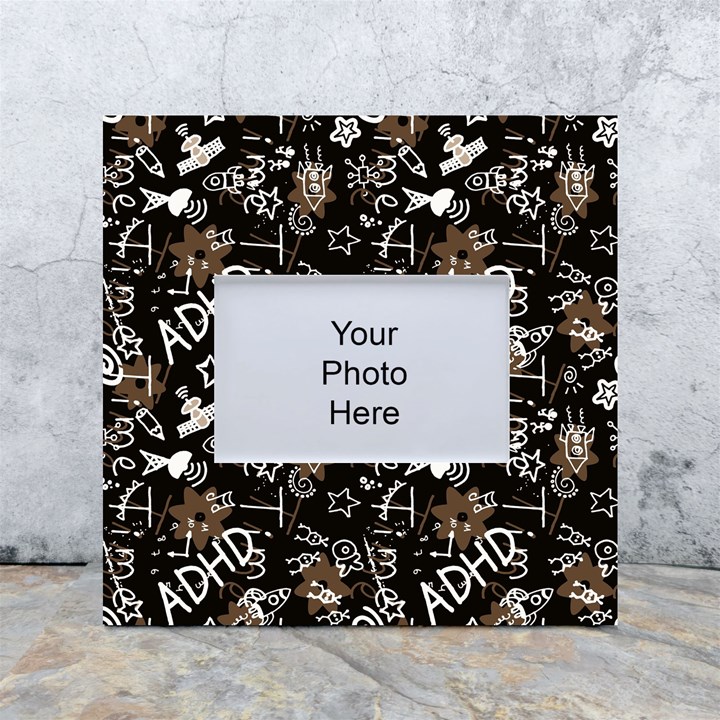 Background Pattern Graphic Beautiful Wallpaper White Box Photo Frame 4  x 6 