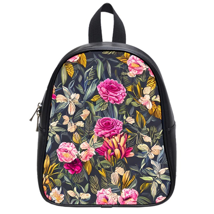 Astonishingly Beautiful Bluebells Watercolor School Bag (Small)