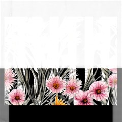 Assorted Watercolor Flowers Rectangular Jigsaw Puzzl by GardenOfOphir