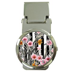 Assorted Watercolor Flowers Money Clip Watches by GardenOfOphir