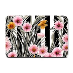 Assorted Watercolor Flowers Small Doormat by GardenOfOphir