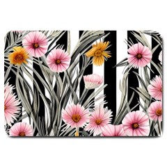 Assorted Watercolor Flowers Large Doormat by GardenOfOphir