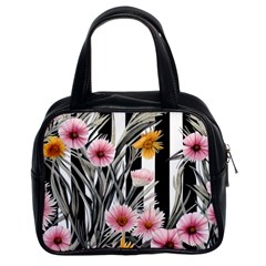 Assorted Watercolor Flowers Classic Handbag (two Sides) by GardenOfOphir