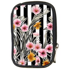 Assorted Watercolor Flowers Compact Camera Leather Case by GardenOfOphir