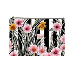 Assorted Watercolor Flowers Cosmetic Bag (large) by GardenOfOphir