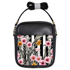 Assorted Watercolor Flowers Girls Sling Bag by GardenOfOphir