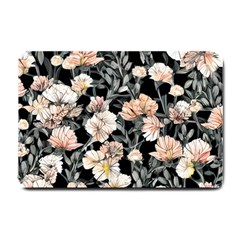 Vibrant And Alive Watercolor Flowers Small Doormat by GardenOfOphir