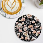 Vibrant And Alive Watercolor Flowers UV Print Round Tile Coaster Front