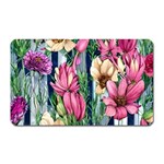 Big And Bright Watercolor Flowers Magnet (Rectangular) Front