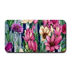 Big And Bright Watercolor Flowers Medium Bar Mat by GardenOfOphir